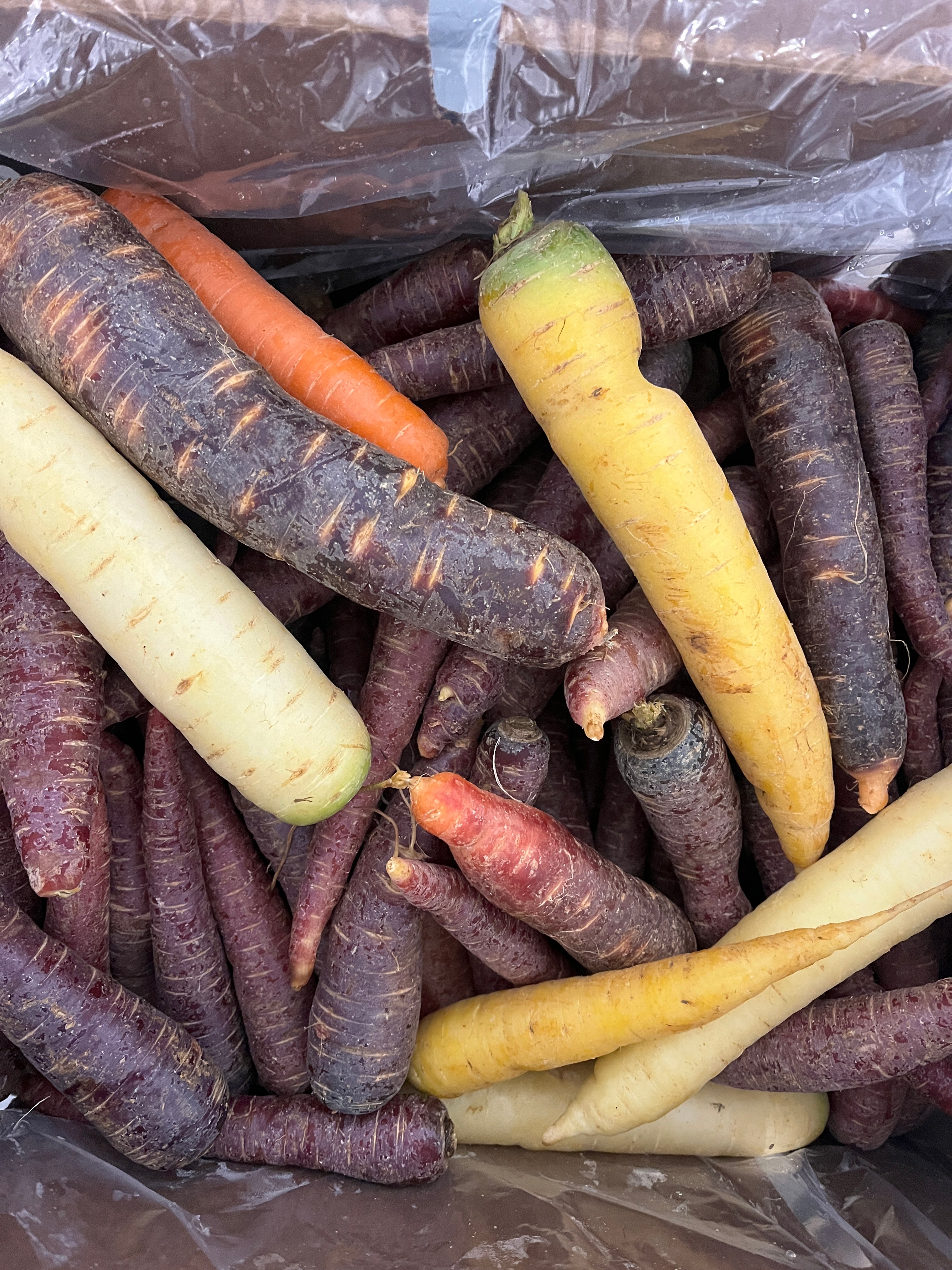 Rainbow Carrots without Tops (organic) (1 lb.) - The People's Market DMV
