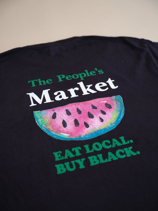 Eat Local Buy Black - BLACK Watermelon -  Premium Tee
