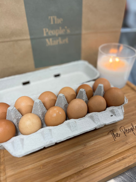 A dozen local free range eggs - Steptoe Farm (MD)