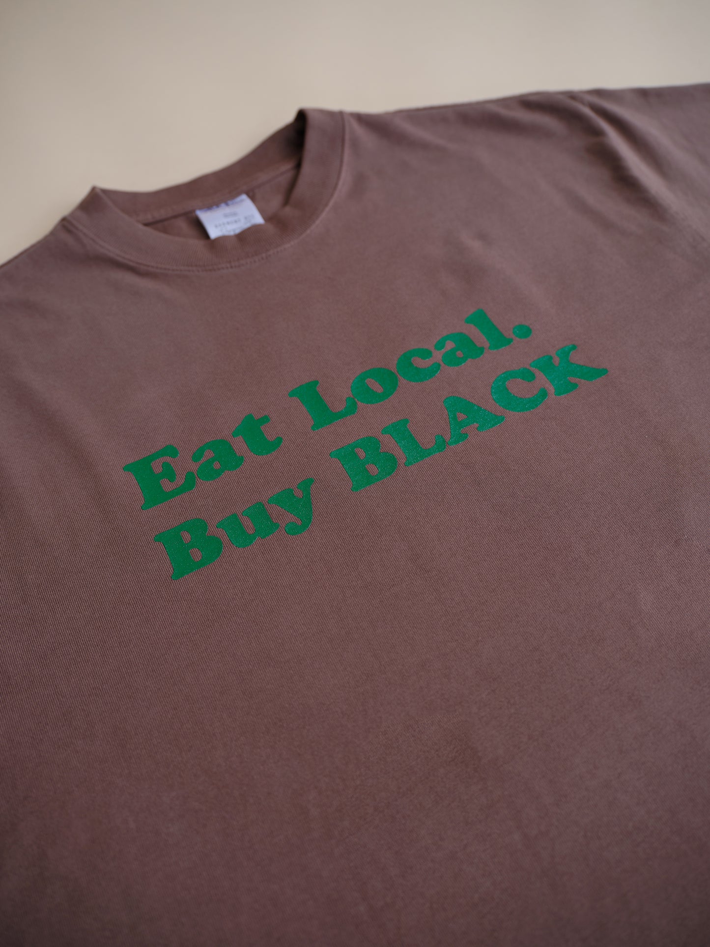 Eat Local Buy Black - BROWN Watermelon -  Premium Tee