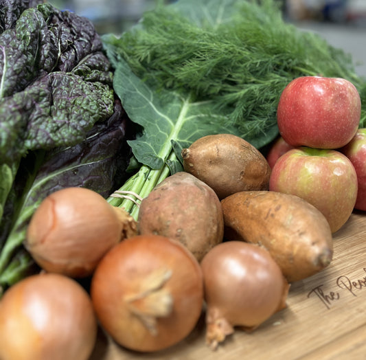 Half box of produce
