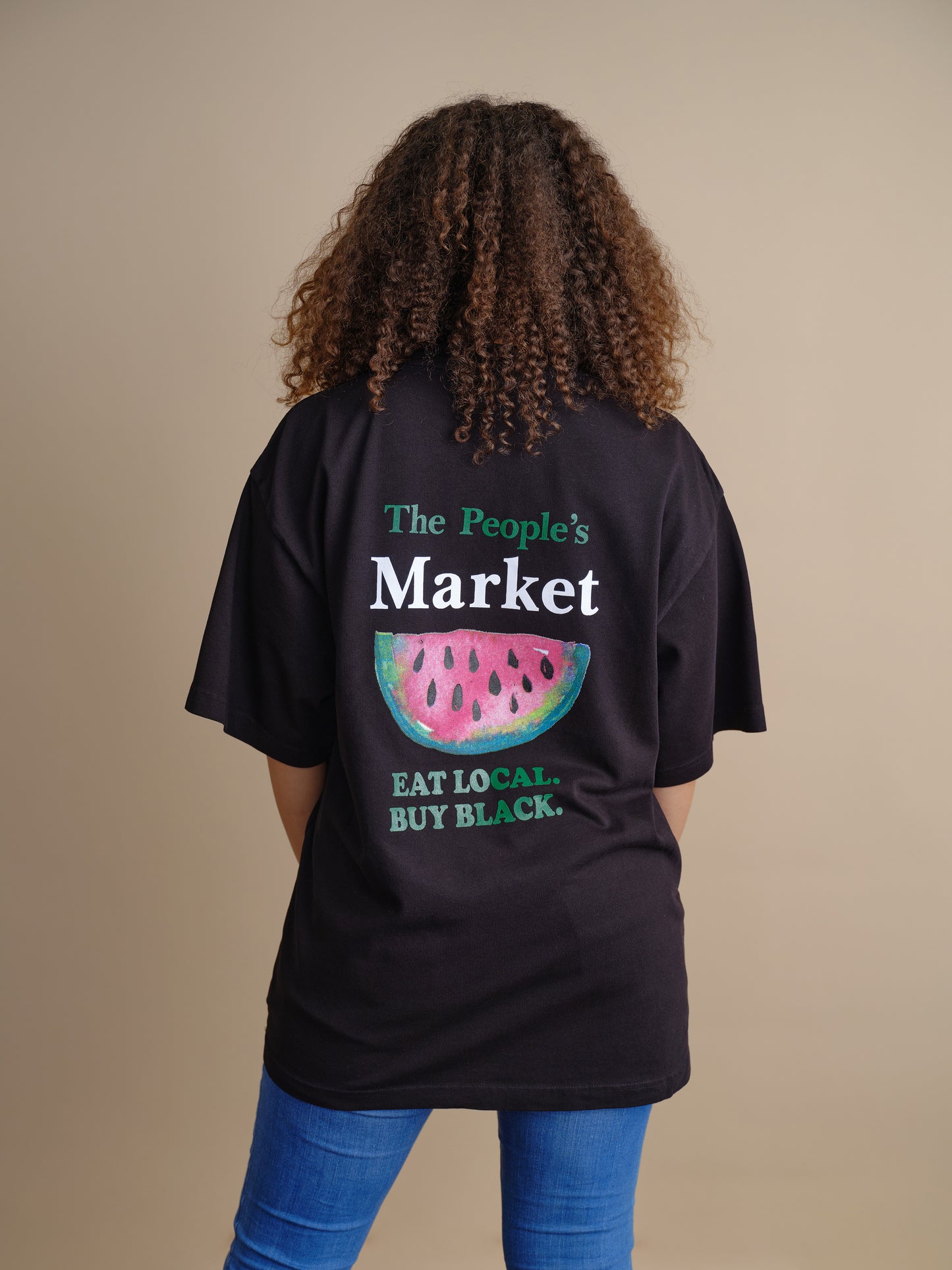Eat Local Buy Black - BLACK Watermelon -  Premium Tee